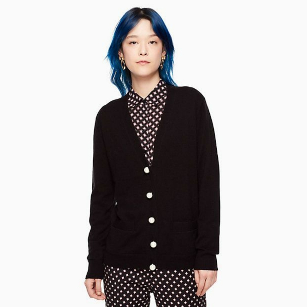 NWT Kate Spade embellished pearl cardigan